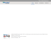 Tablet Screenshot of harshaindustries.net